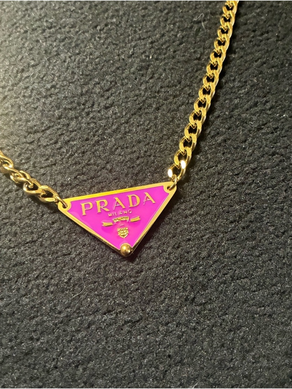 RARE Prada FUCHSIA Necklace - Picture 3 of 5
